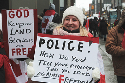 Ottawa Truck Protest : February 2022 : Personal Photo Projects : Photos : Richard Moore : Photographer